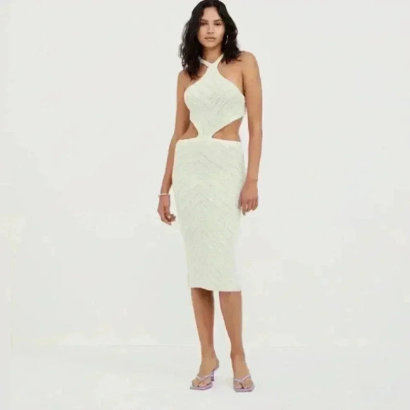 For Love and Lemons - Bette Cut Out Midi Dress NWT (sz XS) - Picture 2 of 6